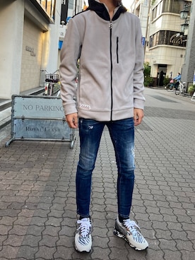 「ロイヤルフラッシュ」｜「アイテム（ブルゾン）」を使った、ゆうきさん（メンズ・174cm）の冬コーディネート