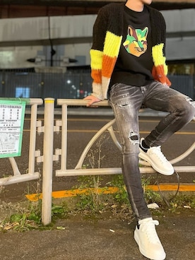 「ロイヤルフラッシュ」｜「アイテム（スウェット）」を使った、ゆうきさん（メンズ・174cm）の冬コーディネート