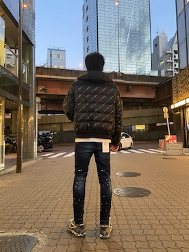 「ロイヤルフラッシュ」｜「アイテム（ダウンジャケット/コート）」を使った、ゆうきさん（メンズ・174cm）の冬コーディネート