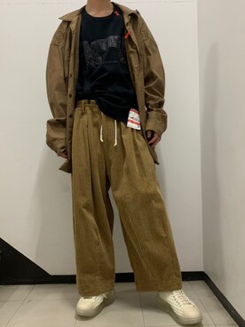 「FACCIES（ファチーズ）のアイテム（パンツ）」を使った、ゆうきさん（メンズ・174cm）の冬コーディネート