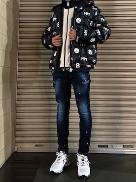「ロイヤルフラッシュ」｜「アイテム（ブルゾン）」を使った、ゆうきさん（メンズ・174cm）の冬コーディネート
