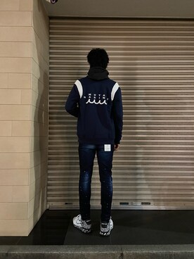 「ロイヤルフラッシュ」｜「アイテム（ブルゾン）」を使った、ゆうきさん（メンズ・174cm）の冬コーディネート