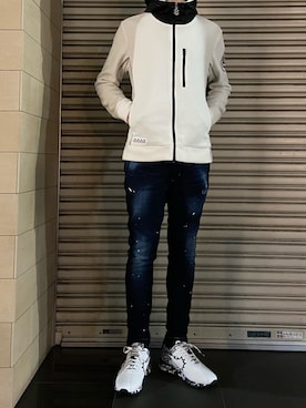 「ロイヤルフラッシュ」｜「アイテム（ブルゾン）」を使った、ゆうきさん（メンズ・174cm）の冬コーディネート