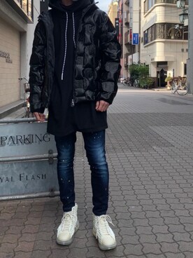「ロイヤルフラッシュ」｜「アイテム（ブルゾン）」を使った、ゆうきさん（メンズ・174cm）の冬コーディネート