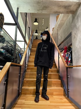 「ロイヤルフラッシュ」｜「アイテム（キャップ）」を使った、ゆうきさん（メンズ・174cm）の冬コーディネート