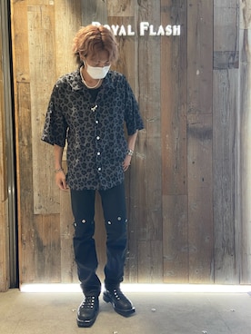 「JOHN LAWRENCE SULLIVAN（ジョンローレンスサリバン）のアイテム（パンツ）」を使った、ゆうきさん（メンズ・174cm）の春コーディネート