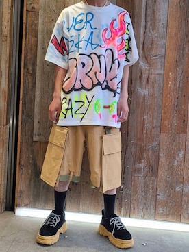 「A.A.Spectrum（エーエースペクトラム）のアイテム」を使った、ゆうきさん（メンズ・174cm）の夏コーディネート