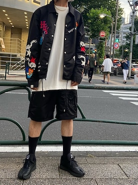 「MAYO SPRUCE（メイヨスプルース）のアイテム」を使った、ゆうきさん（メンズ・174cm）の夏コーディネート