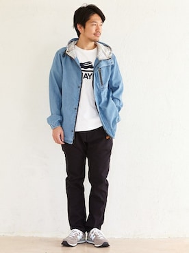 「KRIFF MAYER」｜「アイテム（マウンテンパーカー）」を使った、KRIFF MAYERさん（メンズ・173cm）の冬コーディネート
