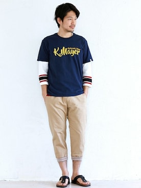 「KRIFF MAYER（クリフメイヤー）のアイテム」を使った、KRIFF MAYERさん（メンズ・173cm）の春コーディネート
