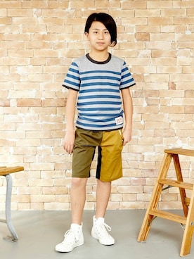 「CUB by KRIFF MAYER（カブバイクリフメイヤー）のアイテム」を使った、KRIFF MAYERさん（キッズ・145cm）の秋コーディネート