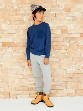 「CUB by KRIFF MAYER（カブバイクリフメイヤー）のアイテム（トップス）」を使った、KRIFF MAYERさん（キッズ・143cm）の秋コーディネート