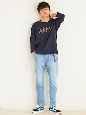 「KRIFF MAYER（クリフメイヤー）のアイテム」を使った、KRIFF MAYERさん（メンズ・180cm）の春コーディネート