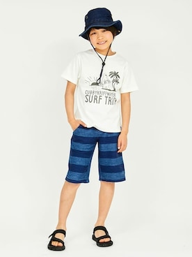 「CUB by KRIFF MAYER（カブバイクリフメイヤー）のアイテム」を使った、KRIFF MAYERさん（キッズ・141cm）の夏コーディネート