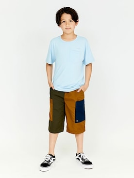「CUB by KRIFF MAYER（カブバイクリフメイヤー）のアイテム」を使った、KRIFF MAYERさん（キッズ・135cm）の夏コーディネート