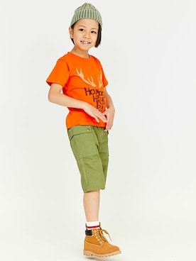 「KRIFF MAYER Kid's Collection（クリフメイヤーキッズコレクション）のアイテム」を使った、KRIFF MAYERさん（キッズ・118cm）の夏コーディネート