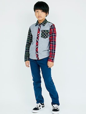 「KRIFF MAYER Kid's Collection（クリフメイヤーキッズコレクション）のアイテム」を使った、KRIFF MAYERさん（キッズ・142cm）の秋コーディネート