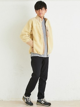 「KRIFF MAYER（クリフメイヤー）のアイテム（ブルゾン）」を使った、KRIFF MAYERさん（メンズ・180cm）の冬コーディネート