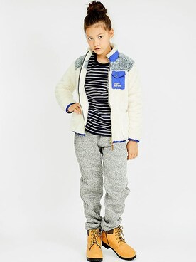 「KRIFF MAYER Kid's Collection（クリフメイヤーキッズコレクション）のアイテム（その他アウター）」を使った、KRIFF MAYERさん（キッズ・138cm）の冬コーディネート