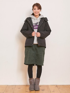 「KRIFF MAYER Lady's Collection（クリフメイヤーレディースコレクション）のアイテム（ジャケット/アウター）」を使った、KRIFF MAYERさん（レディース・164cm）の冬コーディネート