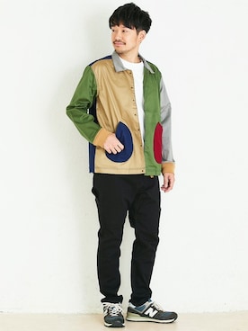「KRIFF MAYER」｜「アイテム（その他アウター）」を使った、KRIFF MAYERさん（メンズ・173cm）の春コーディネート