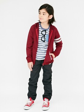 「CUB by KRIFF MAYER（カブバイクリフメイヤー）のアイテム」を使った、KRIFF MAYERさん（キッズ・136cm）の春コーディネート