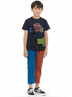 「KRIFF MAYER（クリフメイヤー）のアイテム」を使った、KRIFF MAYERさん（キッズ・110cm）の春コーディネート