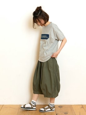 「KRIFF MAYER Lady's Collection（クリフメイヤーレディースコレクション）のアイテム（Tシャツ/カットソー）」を使った、KRIFF MAYERさん（レディース・159cm）の夏コーディネート
