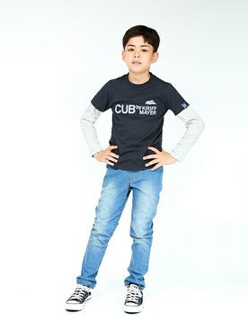 「CUB by KRIFF MAYER（カブバイクリフメイヤー）のアイテム」を使った、KRIFF MAYERさん（キッズ・140cm）の秋コーディネート