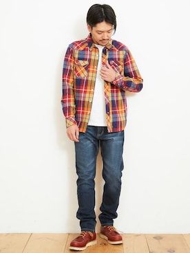 KRIFF MAYERさん（メンズ・173cm）の秋コーディネート