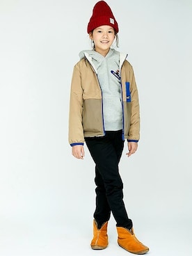 「KRIFF MAYER Kid's Collection（クリフメイヤーキッズコレクション）のアイテム（ジャケット/アウター）」を使った、KRIFF MAYERさん（キッズ・142cm）の秋コーディネート