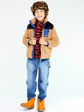 「KRIFF MAYER Kid's Collection（クリフメイヤーキッズコレクション）のアイテム（その他アウター）」を使った、KRIFF MAYERさん（キッズ・140cm）の秋コーディネート