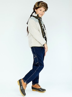 「KRIFF MAYER Kid's Collection（クリフメイヤーキッズコレクション）のアイテム（その他アウター）」を使った、KRIFF MAYERさん（キッズ・142cm）の秋コーディネート