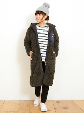 「KRIFF MAYER Lady's Collection（クリフメイヤーレディースコレクション）のアイテム（Tシャツ/カットソー）」を使った、KRIFF MAYERさん（レディース・158cm）の秋コーディネート