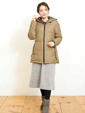 「KRIFF MAYER Lady's Collection（クリフメイヤーレディースコレクション）のアイテム（Tシャツ/カットソー）」を使った、KRIFF MAYERさん（レディース・163cm）の冬コーディネート