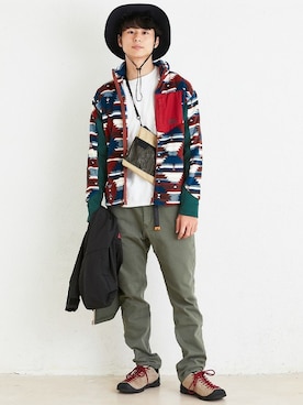 「KRIFF MAYER」｜「アイテム（その他アウター）」を使った、KRIFF MAYERさん（メンズ・177cm）の冬コーディネート