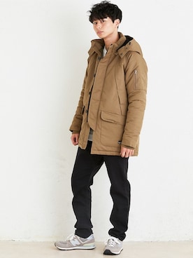 「KRIFF MAYER」｜「アイテム（スウェット）」を使った、KRIFF MAYERさん（メンズ・177cm）の冬コーディネート