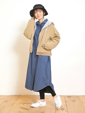 「KRIFF MAYER」｜「アイテム（ワンピース/ドレス）」を使った、KRIFF MAYERさん（レディース・163cm）の春コーディネート