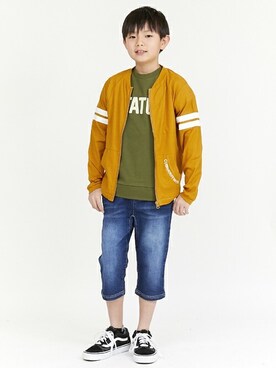 「CUB by KRIFF MAYER（カブバイクリフメイヤー）のアイテム」を使った、KRIFF MAYERさん（キッズ・139cm）の春コーディネート