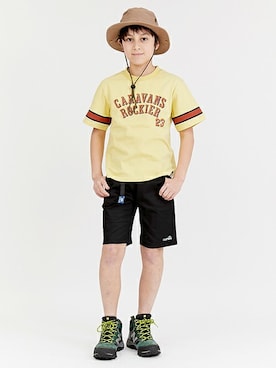 「CUB by KRIFF MAYER（カブバイクリフメイヤー）のアイテム」を使った、KRIFF MAYERさん（キッズ・145cm）の夏コーディネート