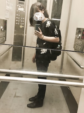 「marble sud（マーブルシュッド）のアイテム（トップス）」を使った、ころさん（レディース・153cm）の秋コーディネート