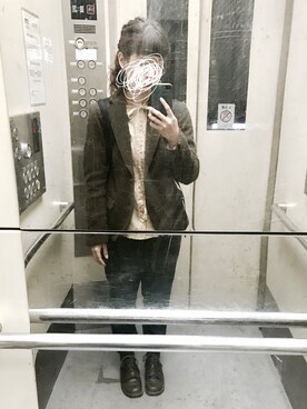 「シサム工房（シサムコウボウ）のアイテム」を使った、ころさん（レディース・153cm）の秋コーディネート