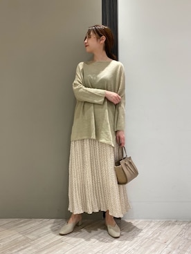 「MARCO BIANCHINI（マルコビアンチーニ）のアイテム」を使った、mayuさん（レディース・153cm）の春コーディネート