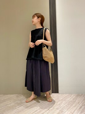 「URBAN RESEARCH DOORS（アーバンリサーチドアーズ）のペーパープレーンショルダーバッグ（ショルダーバッグ）」を使った、mayuさん（レディース・153cm）の春コーディネート