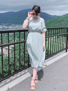 「MARC JACOBS（マークジェイコブス）のアイテム（ブレスレット）」を使った、ありーしゃさん（レディース・162cm）の夏コーディネート
