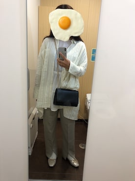 「古着好きな人と繋がりたい」｜「アイテム（パンプス）」を使った、湯さん（レディース・165cm）の秋コーディネート