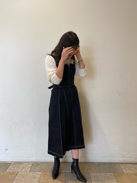 「インスタやってます」｜「アイテム（ワンピース/ドレス）」を使った、Tsudaさん（レディース・167cm）の秋コーディネート