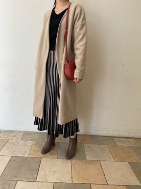 「prose verse（プロズヴェール）のアイテム（その他アウター）」を使った、Tsudaさん（レディース・167cm）の冬コーディネート