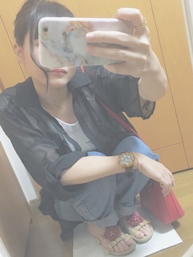 「spice edition（スパイスエディション）のアイテム」を使った、mo*さん（レディース・154cm）の夏コーディネート