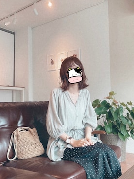 「ピスタチオ」｜「アイテム（キャミソール）」を使った、ぽむ🐶さん（レディース・159cm）の夏コーディネート
